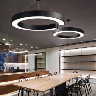 C-shaped pendant installation